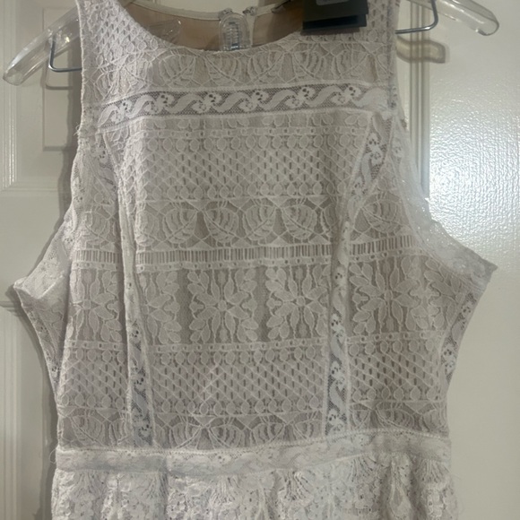 NWT ALLSAINTS Malia Lace Dress Embroidered Ivory All Saints Small Size 4 - Picture 13 of 16